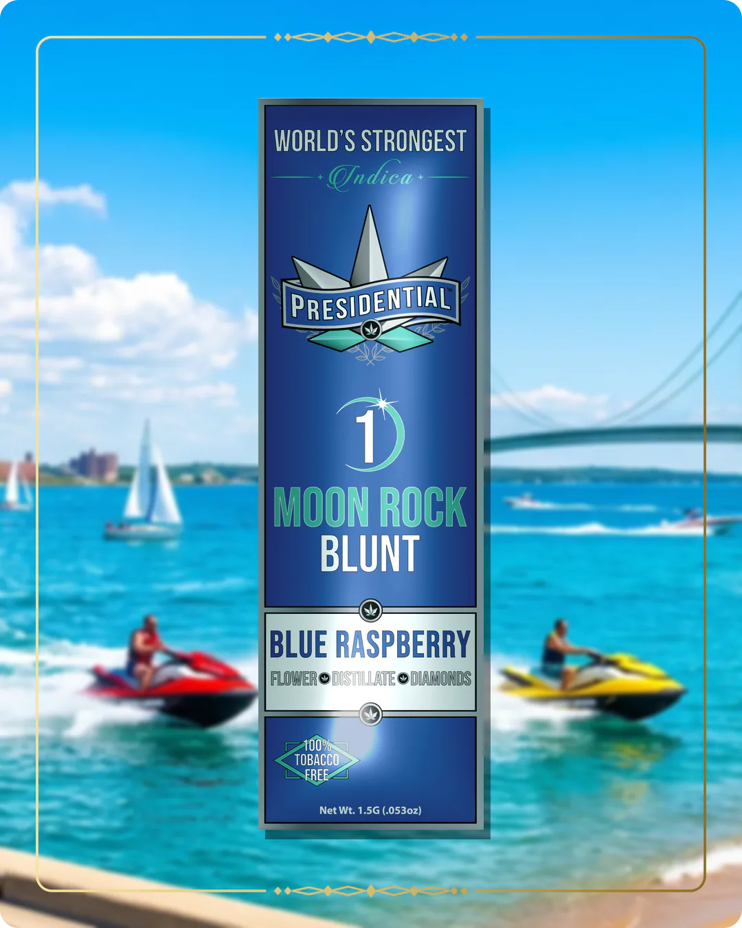 Blue Raspberry Presidential blunt variant 2 for the Michigan Silver page