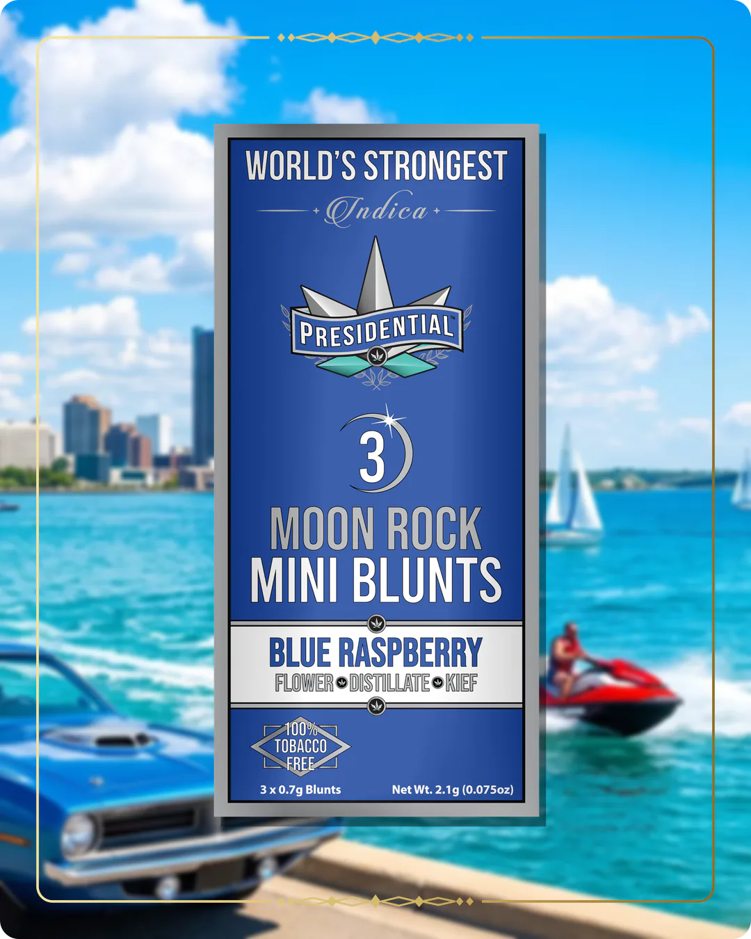 Blue Raspberry Presidential mini variant 2 for the Michigan Silver page