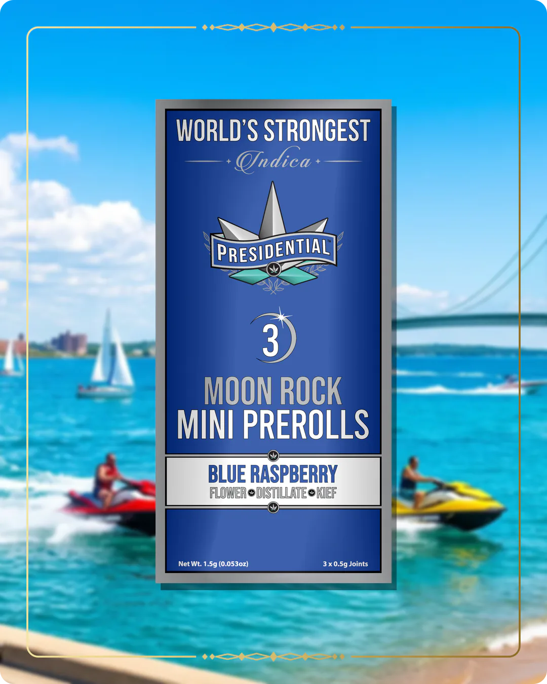 Blue Raspberry Presidential mini for the Michigan Silver page