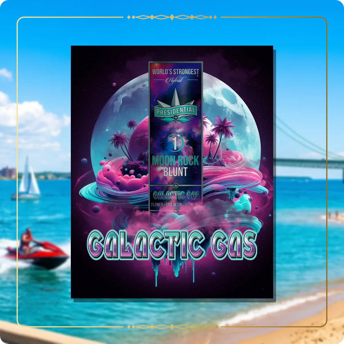 Galactic Gas Presidential blunt for the Michigan Gold page