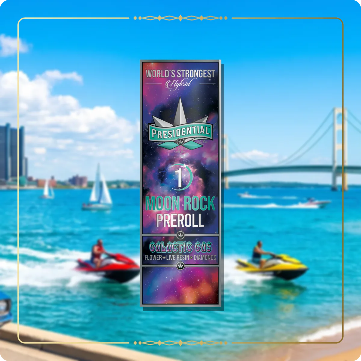 Galactic Gas Presidential pre-roll variant 2 for the Michigan Gold page