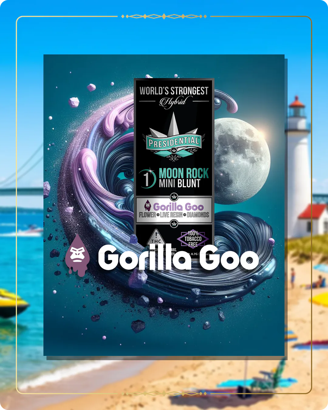 Gorilla Goo Presidential Moon Rock for the Michigan Moon Rocks page
