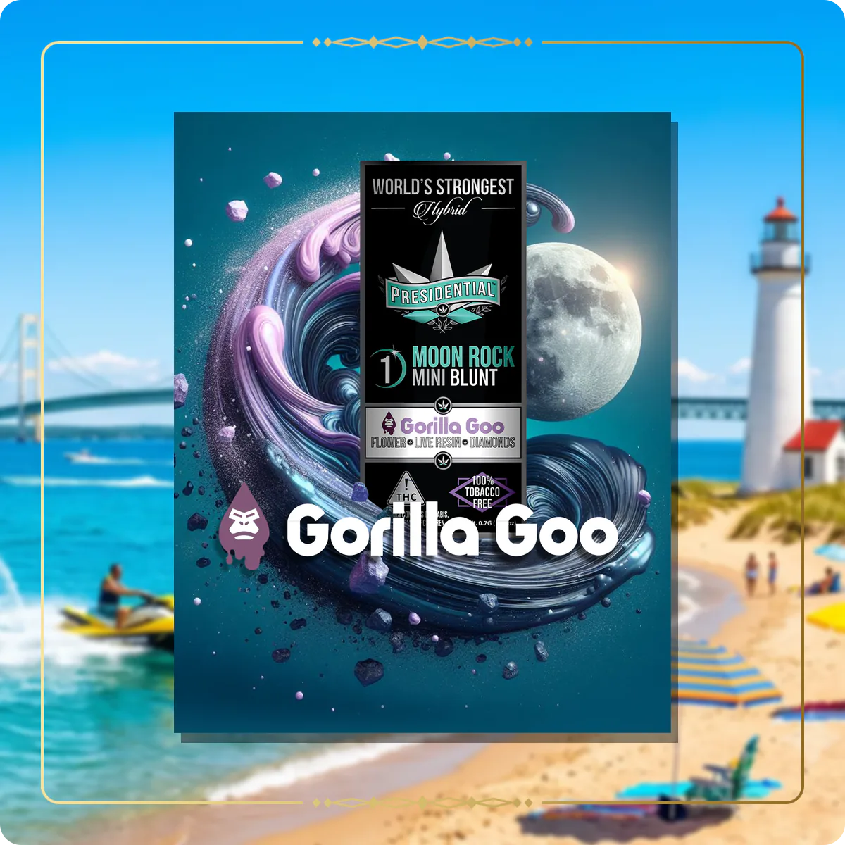 Gorilla Goo Presidential Moon Rock for the Michigan Gold page
