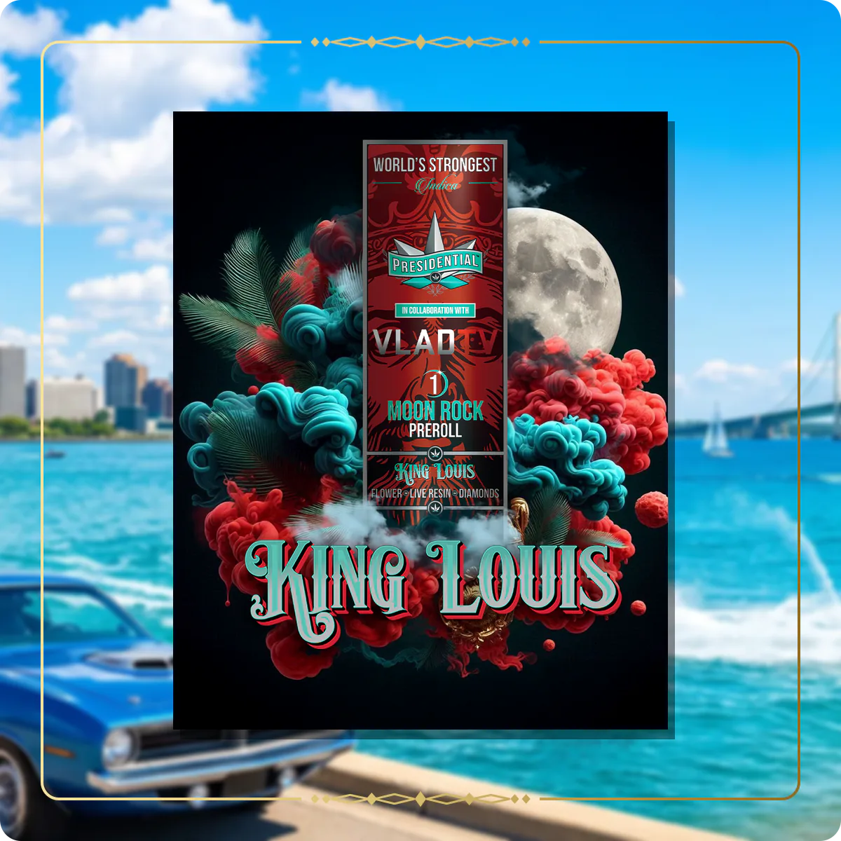 King Louis Presidential pre-roll for the Michigan Gold page