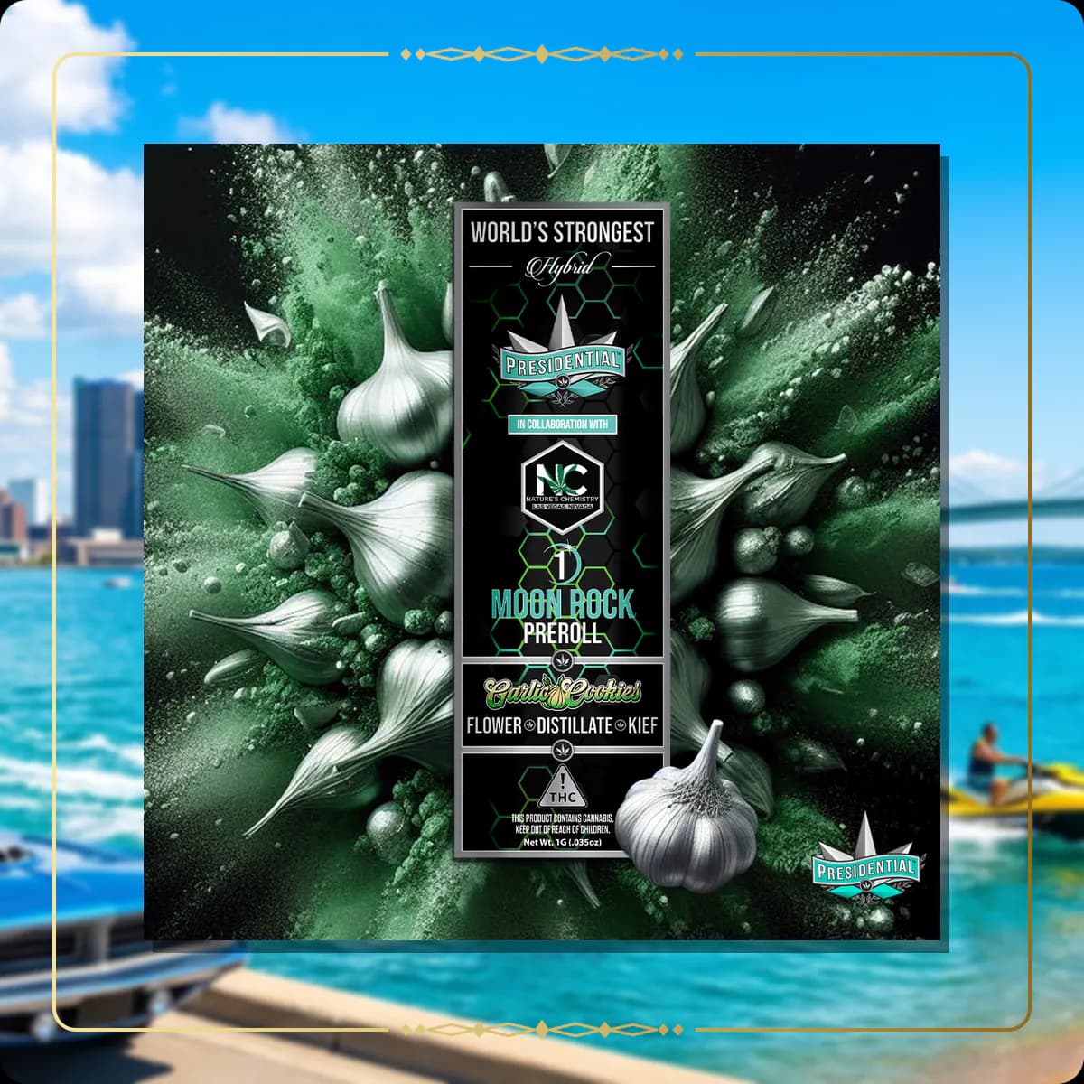Garlic Cookies Presidential pre-roll variant 2 for the Michigan pre-rolls page