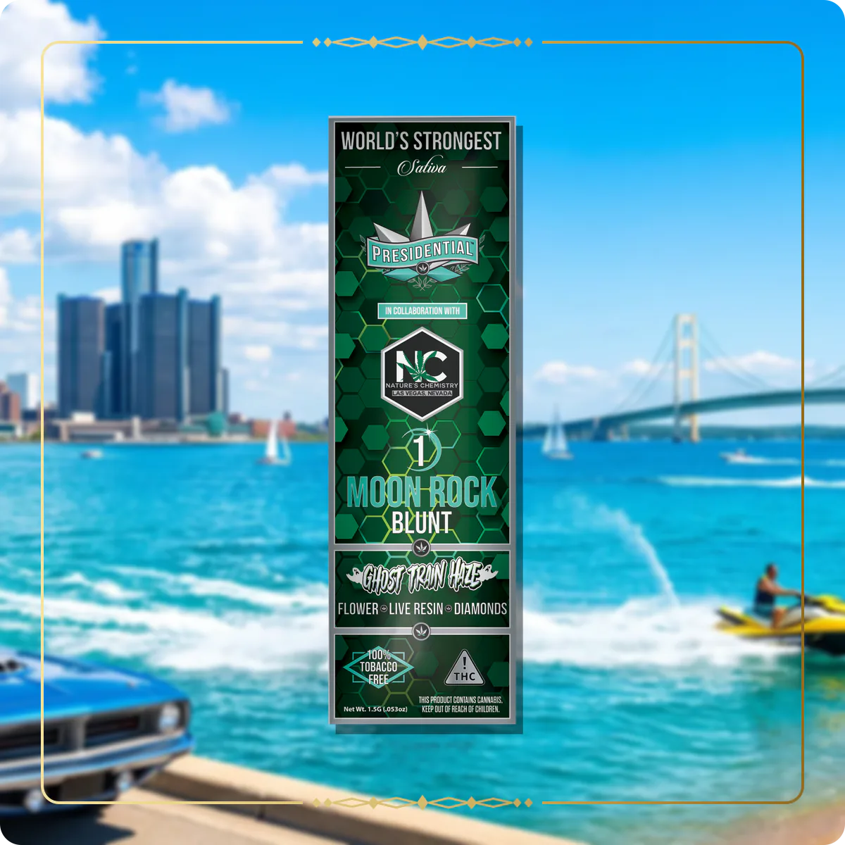 Ghost Haze Train Presidential blunt variant 2 for the Michigan blunts page