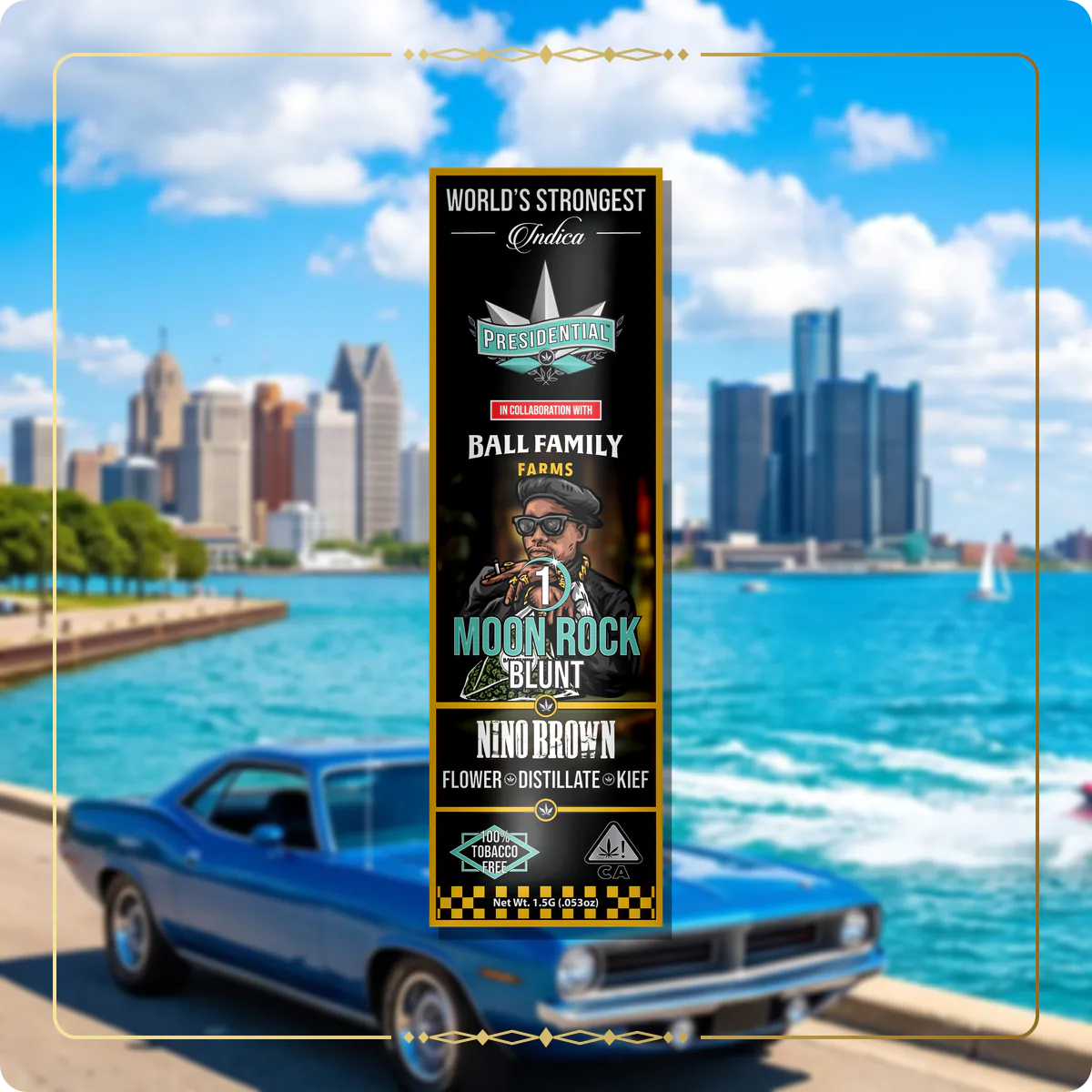 Nino Brown Presidential blunt variant 2 for the Michigan market page