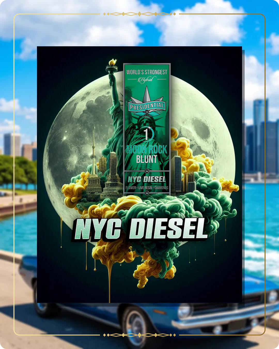 NYC Diesel Presidential blunt for the Michigan retailers page