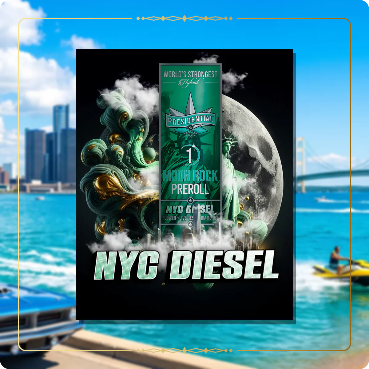 NYC Diesel Presidential pre-roll for the Michigan Gold page