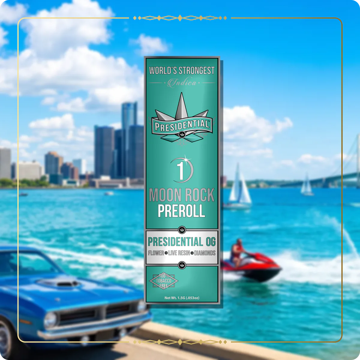 Presidential OG Presidential pre-roll for the Michigan Gold page
