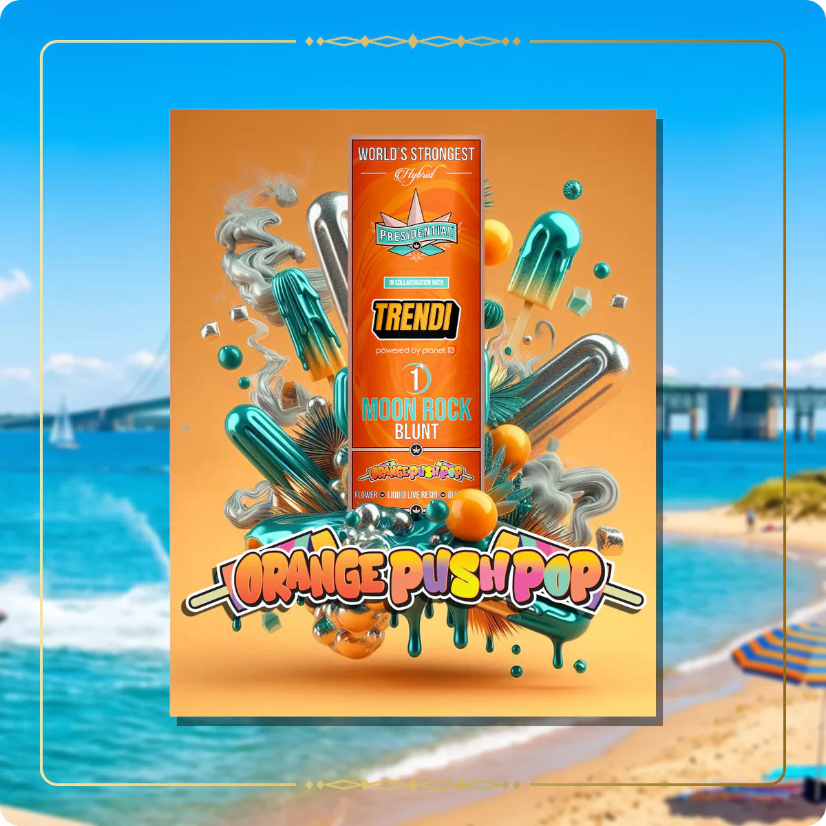 Orange Push Pop Presidential blunt for the Michigan Gold page