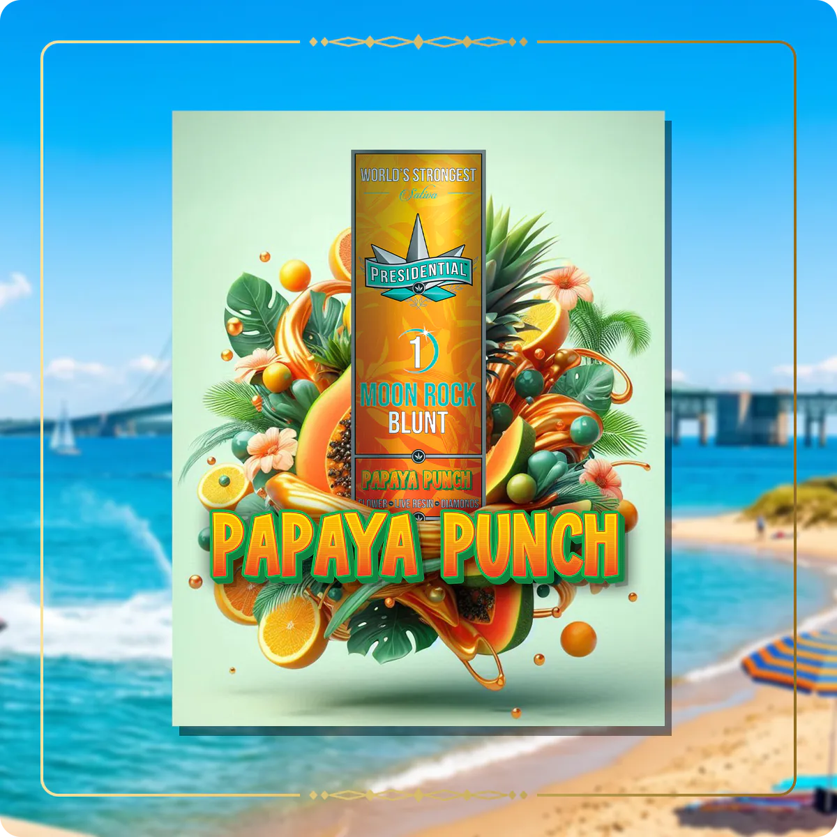 Papaya Punch Presidential blunt for the Michigan Gold page