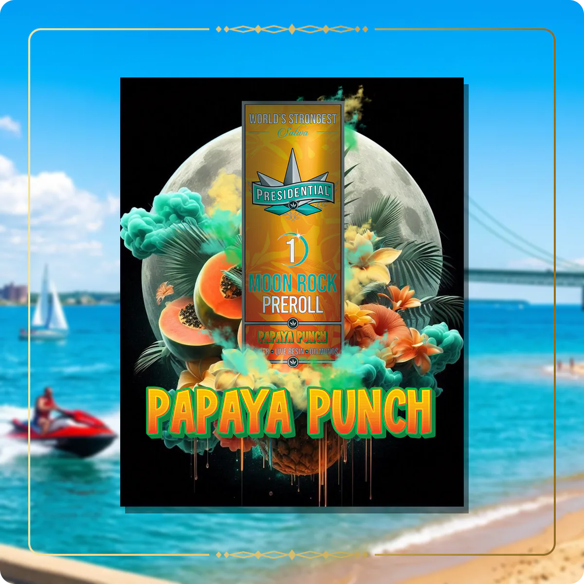 Papaya Punch Presidential pre-roll for the Michigan Gold page