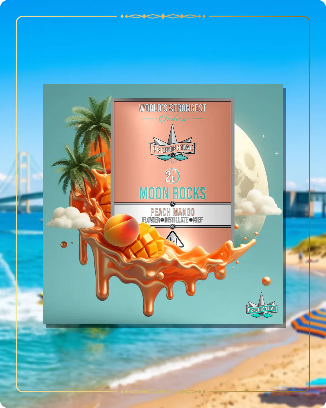 Peach Mango Presidential Moon Rock variant 2 for the Michigan retailers page