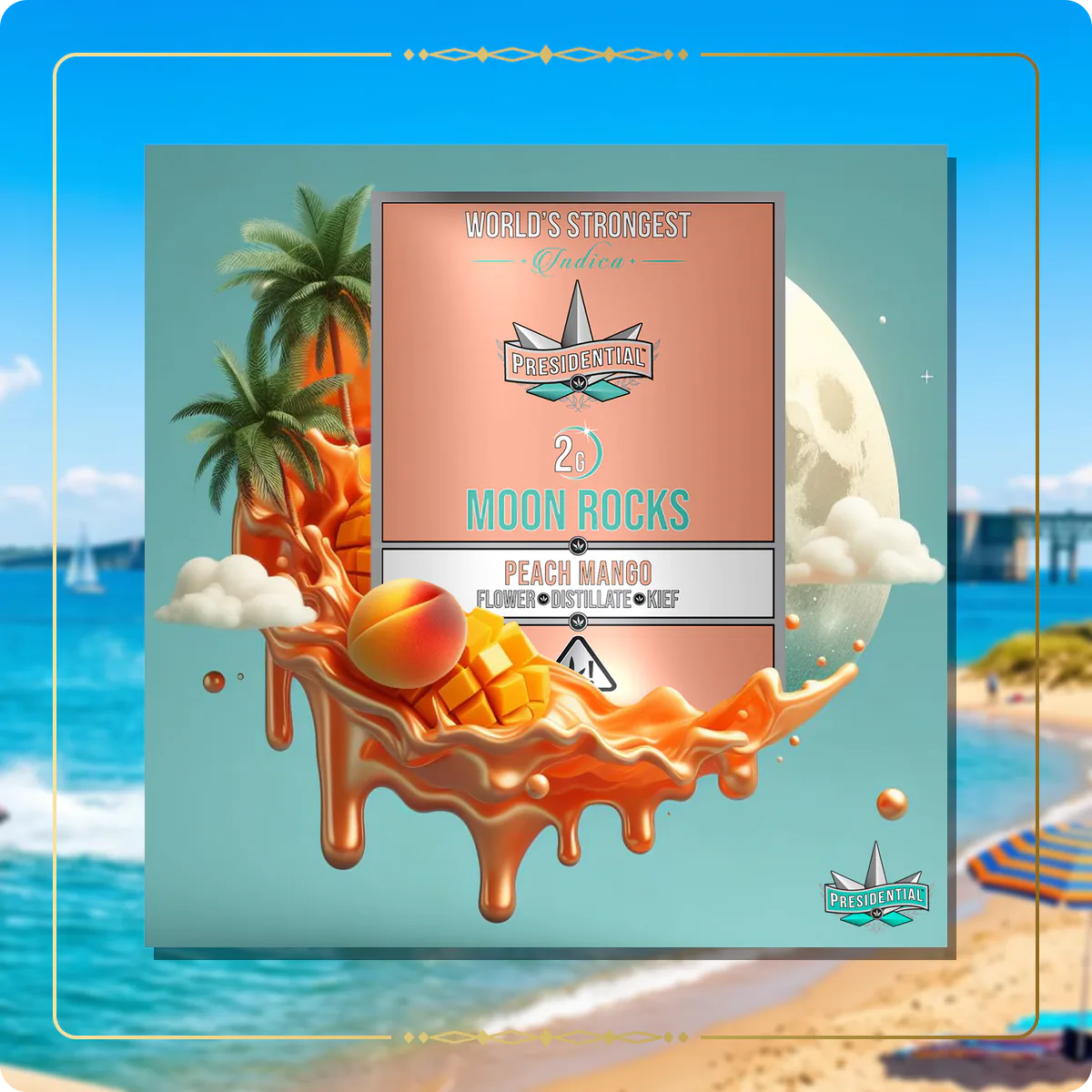 Peach Mango Presidential Moon Rock variant 2 for the Michigan Silver page