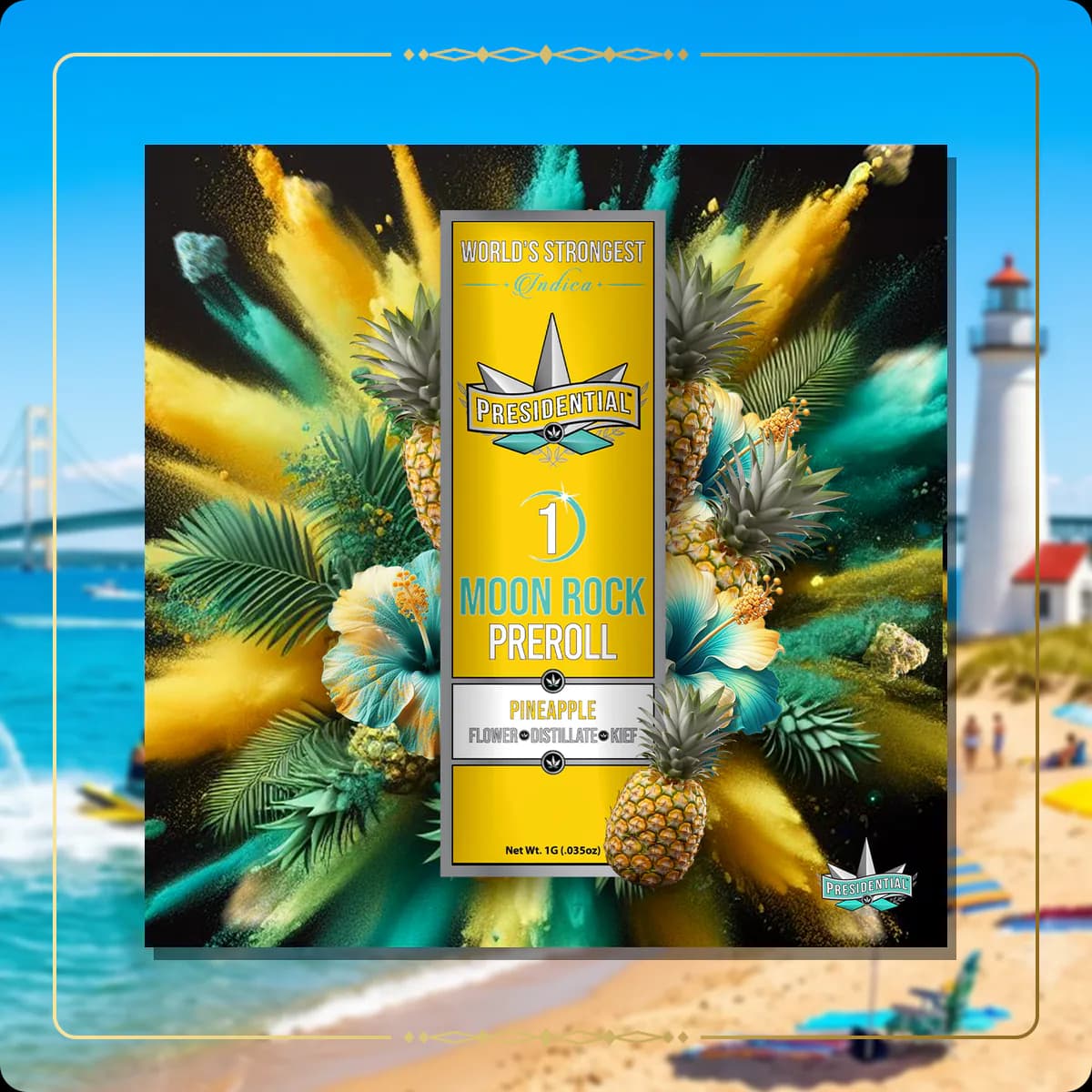 Pineapple Presidential pre-roll variant 2 for the Michigan Silver page