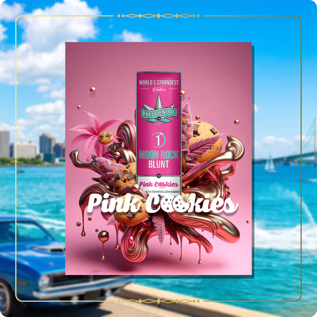 Pink Cookies Presidential blunt for the Michigan Gold page