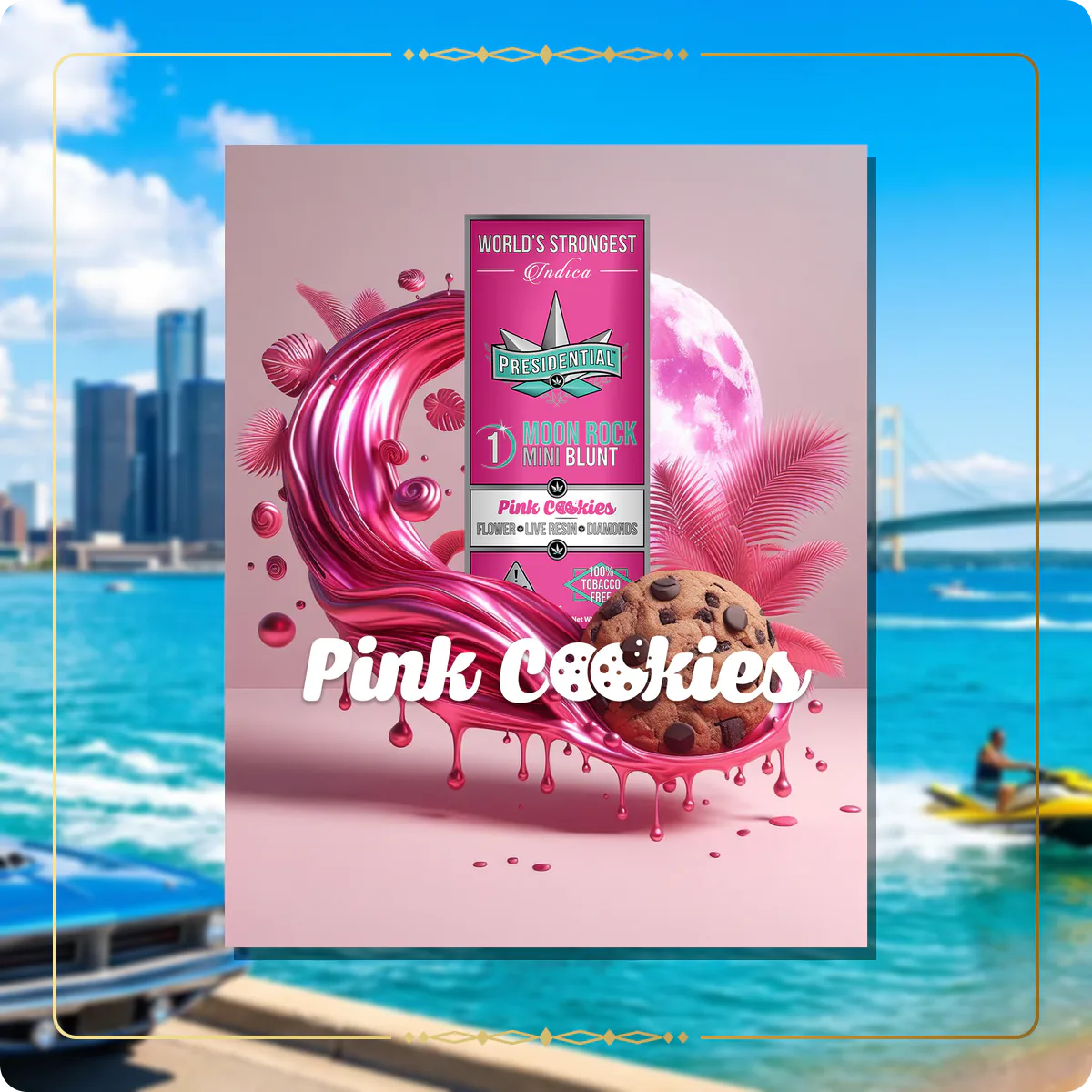 Pink Cookies Presidential Moon Rock for the Michigan Gold page