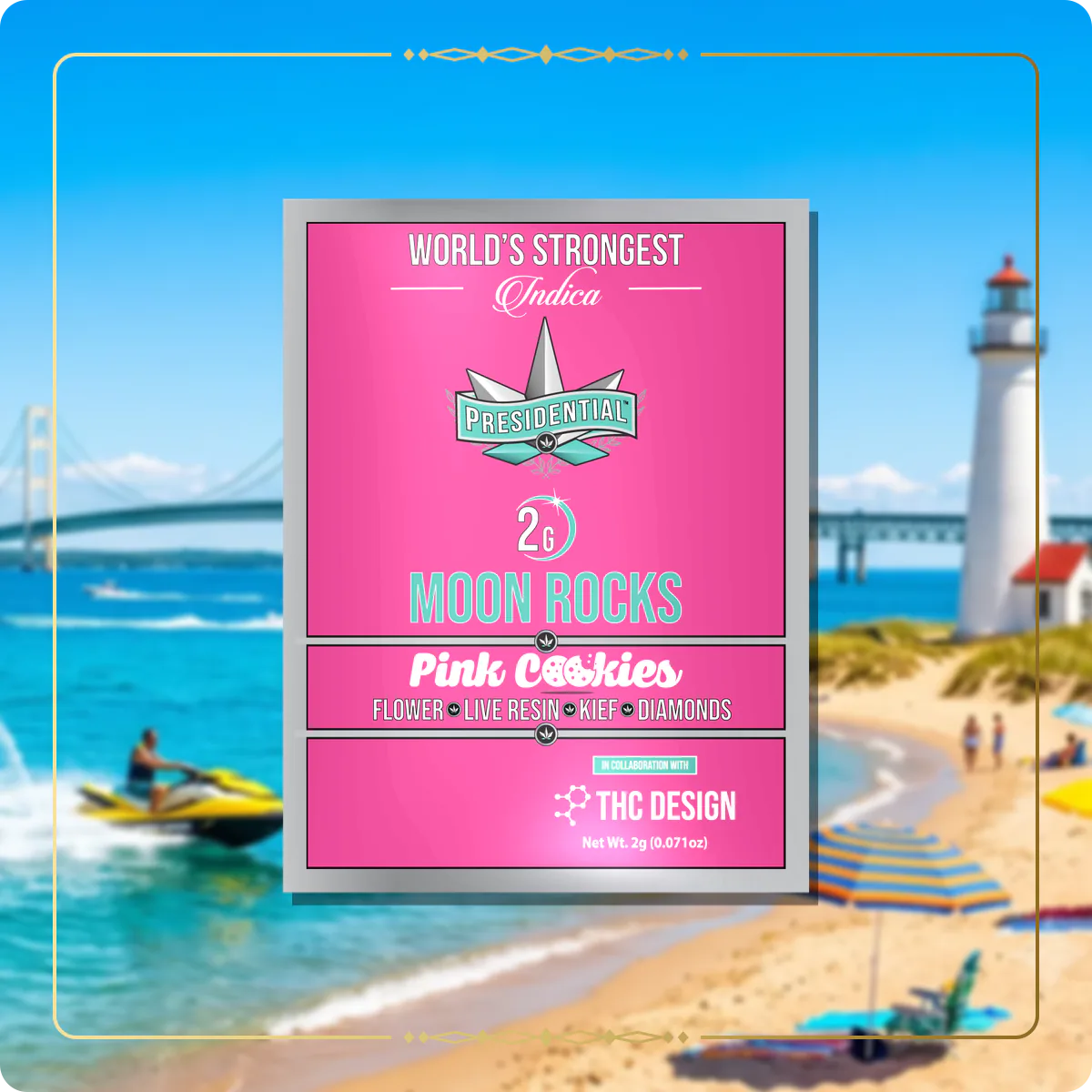 Pink Cookies Presidential Moon Rock variant 2 for the Michigan Gold page