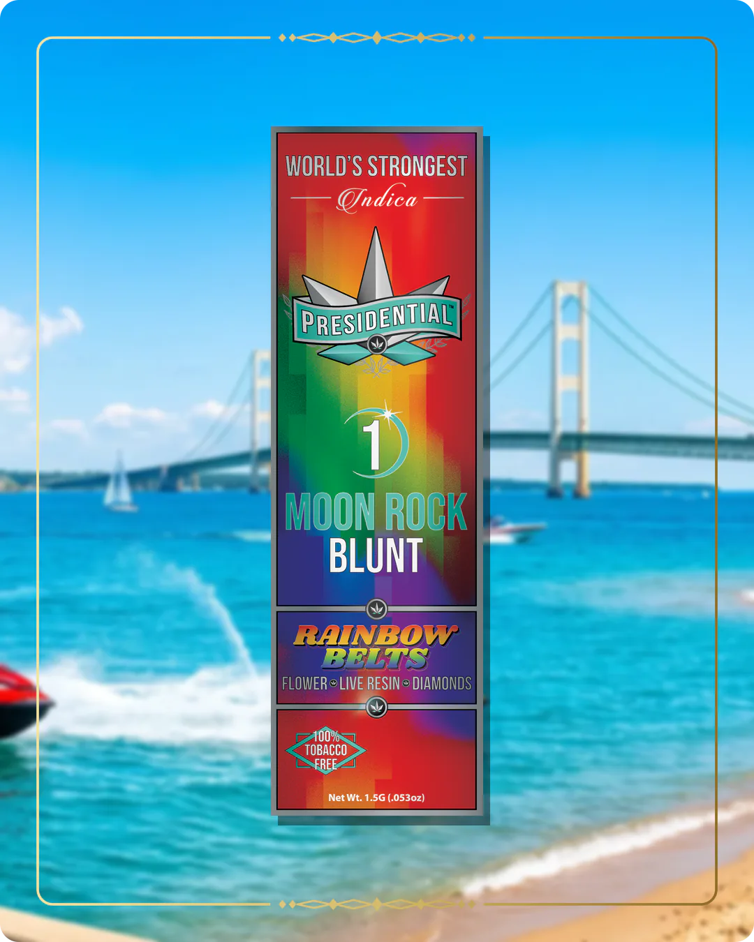 Rainbow Belts Presidential blunt variant 2 for the Michigan home collection