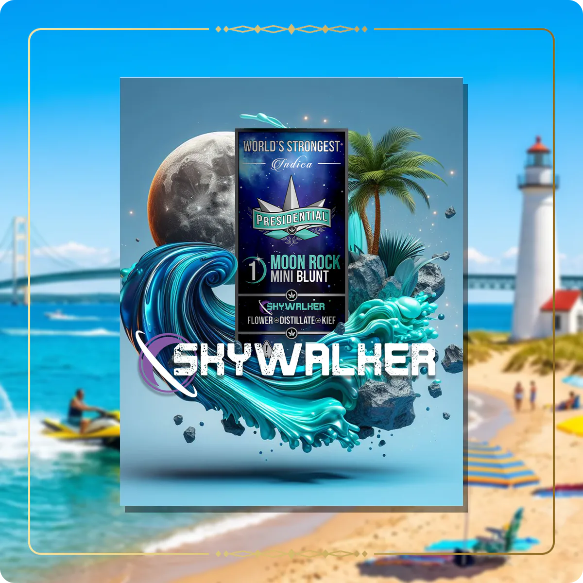 Skywalker Presidential Moon Rock variant 2 for the Michigan Gold page