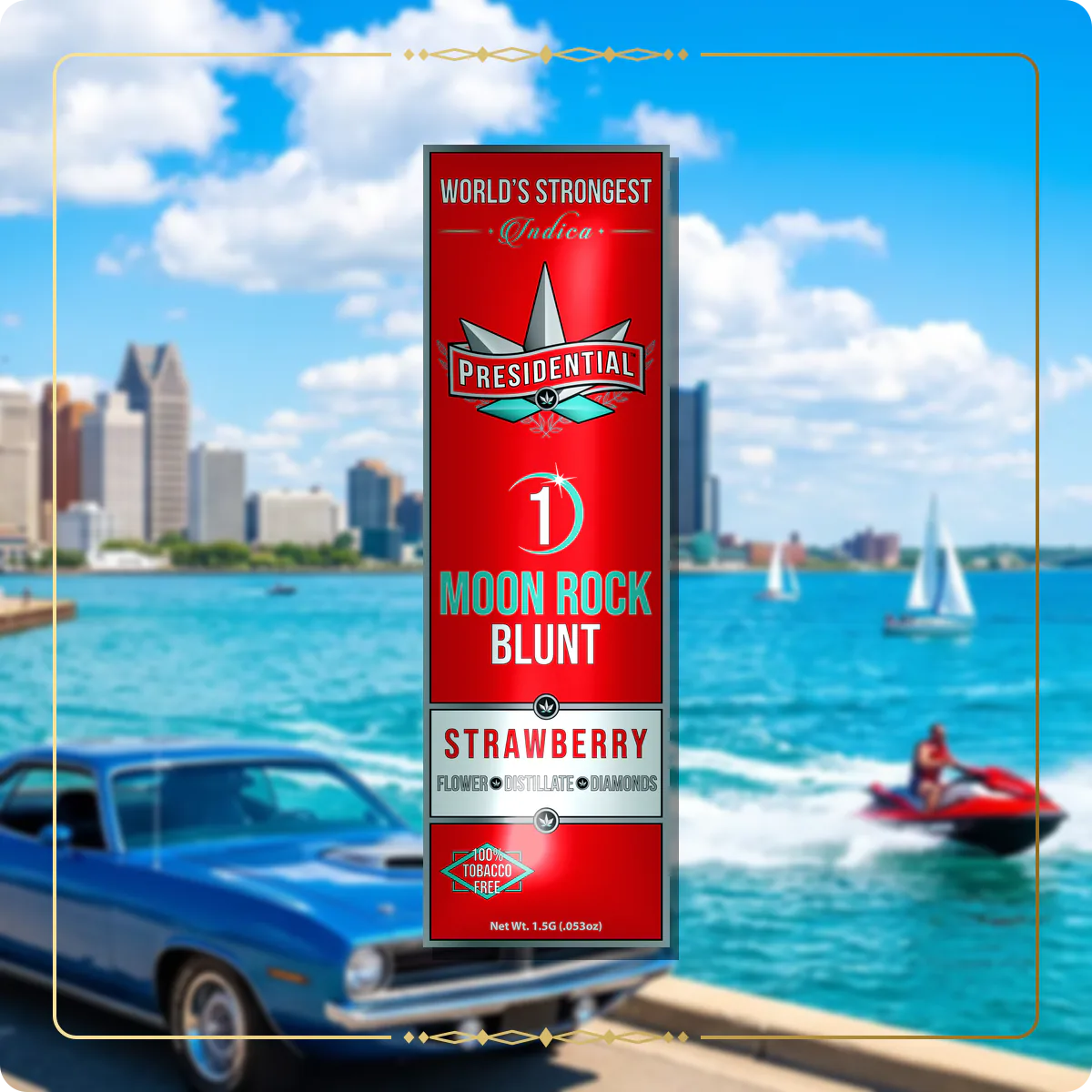 Strawberry Presidential blunt variant 2 for the Michigan Silver page
