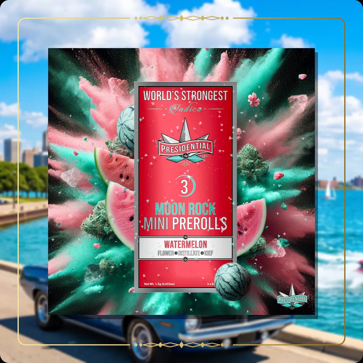 Watermelon Presidential mini variant 4 for the Michigan Silver page